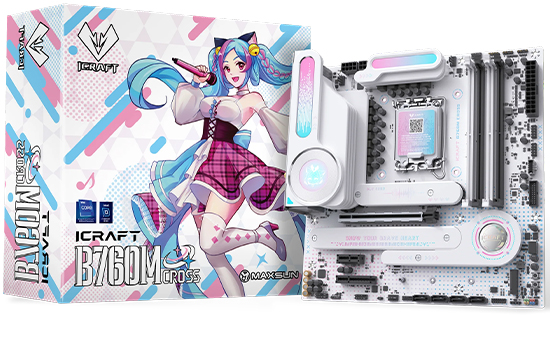 Placa Mãe Maxsun iCraft B760M Cross, Chipset B760, Intel LGA
